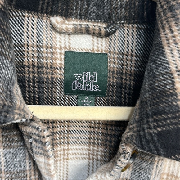 Wild Fable Plaid Flannel Shacket – Size M - Picture 4 of 8
